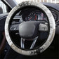 W.E.B. Du Bois Christmas Steering Wheel Cover Think Deeper Quote Vintage Portrait Newspaper Collage Festive