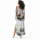 W.E.B. Du Bois Christmas Summer Maxi Dress Think Deeper Quote Vintage Portrait Newspaper Collage Festive