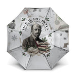 W.E.B. Du Bois Christmas Umbrella Think Deeper Quote Vintage Portrait Newspaper Collage Festive