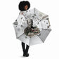 W.E.B. Du Bois Christmas Umbrella Think Deeper Quote Vintage Portrait Newspaper Collage Festive