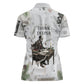 W.E.B. Du Bois Christmas Women Polo Shirt Think Deeper Quote Vintage Portrait Newspaper Collage Festive
