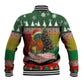 Guinea Bissau Christmas Baseball Jacket Santa Penguin Christmas Tree and Snowflake - African Pride