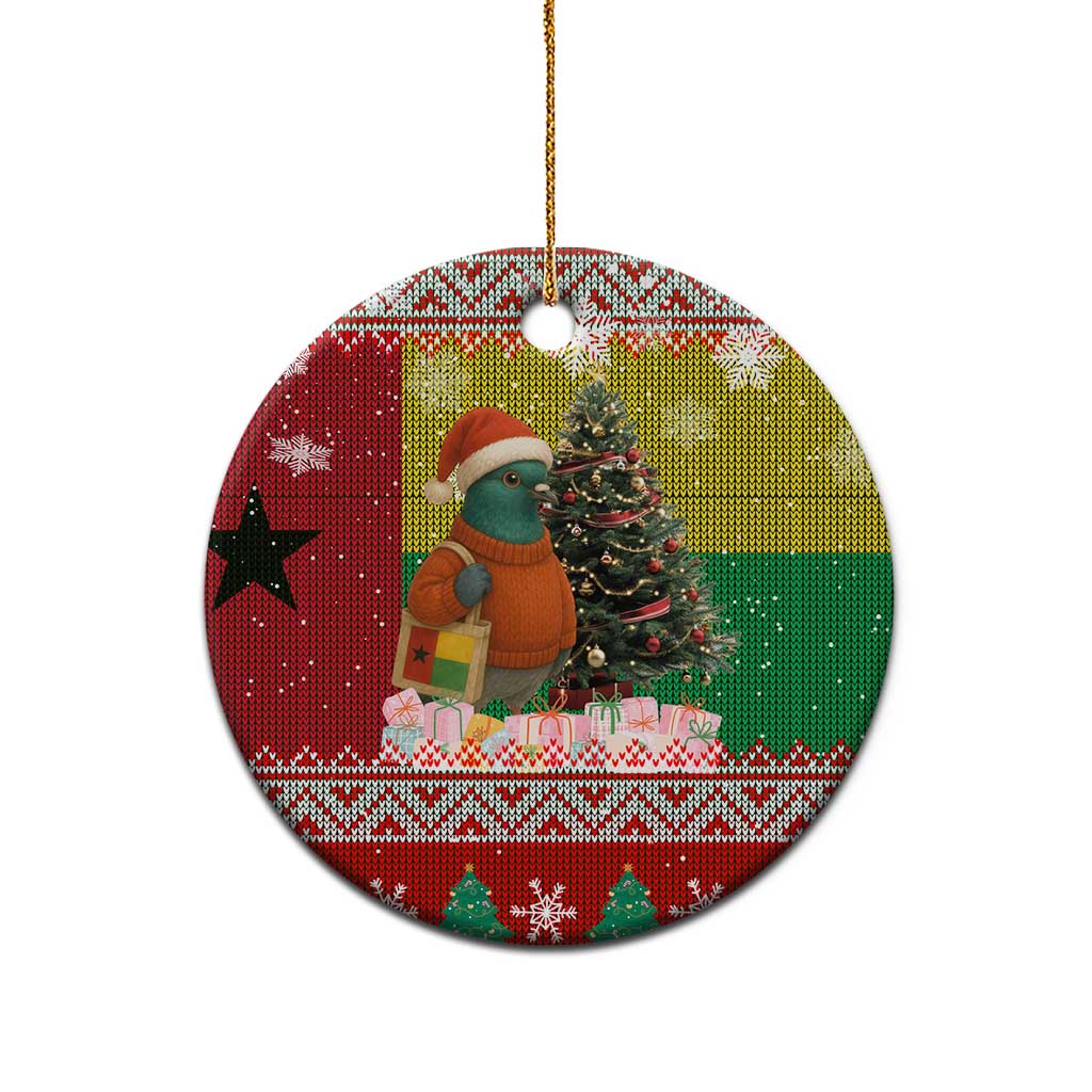 Guinea Bissau Christmas Ceramic Ornament Santa Penguin Christmas Tree and Snowflake - African Pride
