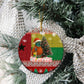 Guinea Bissau Christmas Ceramic Ornament Santa Penguin Christmas Tree and Snowflake - African Pride