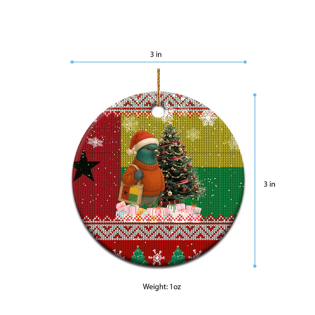 Guinea Bissau Christmas Ceramic Ornament Santa Penguin Christmas Tree and Snowflake - African Pride