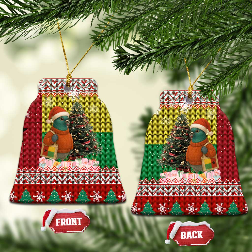 Guinea Bissau Christmas Ceramic Ornament Santa Penguin Christmas Tree and Snowflake - African Pride