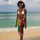Guinea Bissau Christmas Sarong Santa Penguin Christmas Tree and Snowflake - African Pride