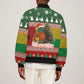 Guinea Bissau Christmas Sleeve Zip Bomber Jacket Santa Penguin Christmas Tree and Snowflake - African Pride