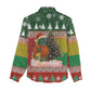 Guinea Bissau Christmas Women Casual Shirt Santa Penguin Christmas Tree and Snowflake - African Pride