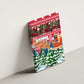 Guinea Bissau Christmas Canvas Wall Art Santa Sleigh Reindeer Forest and National Flag - African Pride