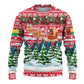 Guinea Bissau Christmas Ugly Christmas Sweater Santa Sleigh Reindeer Forest and National Flag - African Pride