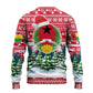 Guinea Bissau Christmas Ugly Christmas Sweater Santa Sleigh Reindeer Forest and National Flag - African Pride