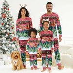 Guinea Bissau Christmas Pajama Set Santa Sleigh Reindeer Forest and National Flag - African Pride