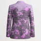 Rosa Parks Blazer Purple Floral Pattern Civil Rights Tribute Bold Name Repeated Text Design - African Pride