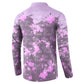Rosa Parks Button Sweatshirt Purple Floral Pattern Civil Rights Tribute Bold Name Repeated Text Design