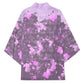 Rosa Parks Kimono Purple Floral Pattern Civil Rights Tribute Bold Name Repeated Text Design - African Pride