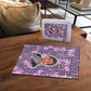 Rosa Parks Puzzle Purple Floral Pattern Civil Rights Tribute Bold Name Repeated Text Design - African Pride