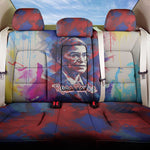 Rosa Parks Back Car Seat Cover Red Blue Abstract Art Portrait Sitting Down to Stand Up Quote Civil Rights Tribute - African Pride