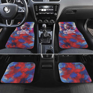 Rosa Parks Car Mats Red Blue Abstract Art Portrait Sitting Down to Stand Up Quote Civil Rights Tribute - African Pride