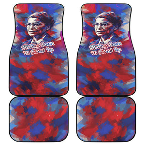 Rosa Parks Car Mats Red Blue Abstract Art Portrait Sitting Down to Stand Up Quote Civil Rights Tribute - African Pride