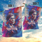 Rosa Parks Garden Flag Red Blue Abstract Art Portrait Sitting Down to Stand Up Quote Civil Rights Tribute - African Pride