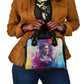 Rosa Parks Shoulder Handbag Red Blue Abstract Art Portrait Sitting Down to Stand Up Quote Civil Rights Tribute - African Pride