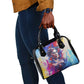 Rosa Parks Shoulder Handbag Red Blue Abstract Art Portrait Sitting Down to Stand Up Quote Civil Rights Tribute - African Pride