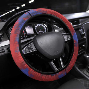 Rosa Parks Steering Wheel Cover Red Blue Abstract Art Portrait Sitting Down to Stand Up Quote Civil Rights Tribute - African Pride
