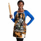 Rosa Parks Apron Sepia Collage Design Civil Rights Icon I Believe There Is Only One Race Quote - African Pride