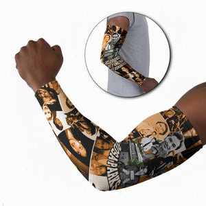 Rosa Parks Arm Sleeves Sepia Collage Design Civil Rights Icon I Believe There Is Only One Race Quote - African Pride