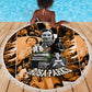 Rosa Parks Beach Blanket Sepia Collage Design Civil Rights Icon I Believe There Is Only One Race Quote - African Pride