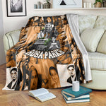Rosa Parks Blanket Sepia Collage Design Civil Rights Icon I Believe There Is Only One Race Quote - African Pride