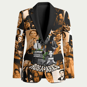 Rosa Parks Blazer Sepia Collage Design Civil Rights Icon I Believe There Is Only One Race Quote - African Pride