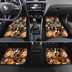 Rosa Parks Car Mats Sepia Collage Design Civil Rights Icon I Believe There Is Only One Race Quote - African Pride