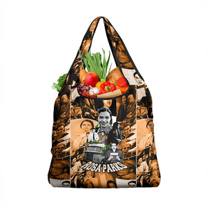 Rosa Parks Grocery Bag Sepia Collage Design Civil Rights Icon I Believe There Is Only One Race Quote - African Pride