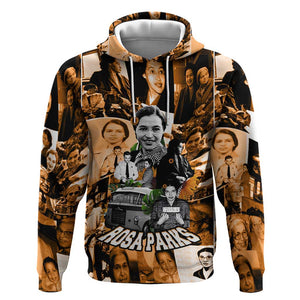 Rosa Parks Hoodie Sepia Collage Design Civil Rights Icon I Believe There Is Only One Race Quote - African Pride