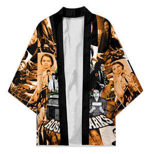 Rosa Parks Kimono Sepia Collage Design Civil Rights Icon I Believe There Is Only One Race Quote - African Pride