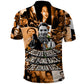 Rosa Parks Polo Shirt Sepia Collage Design Civil Rights Icon I Believe There Is Only One Race Quote TS04