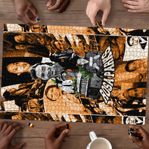 Rosa Parks Puzzle Sepia Collage Design Civil Rights Icon I Believe There Is Only One Race Quote - African Pride
