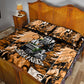 Rosa Parks Quilt Bed Set Sepia Collage Design Civil Rights Icon I Believe There Is Only One Race Quote - African Pride
