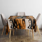 Rosa Parks Tablecloth Sepia Collage Design Civil Rights Icon I Believe There Is Only One Race Quote - African Pride