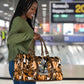 Rosa Parks Travel Bag Sepia Collage Design Civil Rights Icon I Believe There Is Only One Race Quote - African Pride