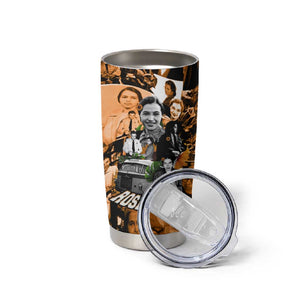 Rosa Parks Tumbler Cup Sepia Collage Design Civil Rights Icon I Believe There Is Only One Race Quote - African Pride