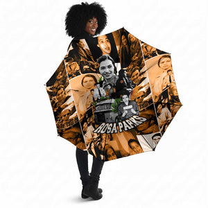 Rosa Parks Umbrella Sepia Collage Design Civil Rights Icon I Believe There Is Only One Race Quote - African Pride