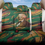 Frederick Douglass Back Car Seat Cover Green Abstract Design Civil Rights Leader Quote on Race and Humanity - African Pride