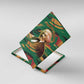 Frederick Douglass Canvas Wall Art Green Abstract Design Civil Rights Leader Quote on Race and Humanity - African Pride