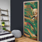 Frederick Douglass Door Cover Green Abstract Design Civil Rights Leader Quote on Race and Humanity - African Pride