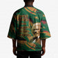 Frederick Douglass Kimono Green Abstract Design Civil Rights Leader Quote on Race and Humanity - African Pride