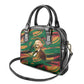 Frederick Douglass Shoulder Handbag Green Abstract Design Civil Rights Leader Quote on Race and Humanity - African Pride