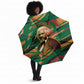 Frederick Douglass Umbrella Green Abstract Design Civil Rights Leader Quote on Race and Humanity - African Pride